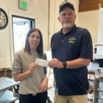 Hawkbill Presents a check